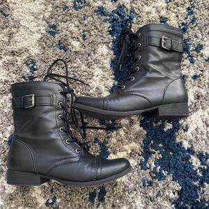 American Rag Black Combat Boots Lace Up Size 9.5 Women